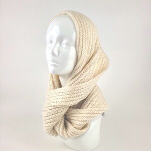 Cozy Cream Infinity Knit Scarf